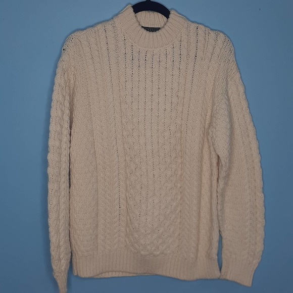 Blarney Woollen Mills Other - Men's Vintage Blarney Woollen Mills Cable Knit Merino Wool Sweater Size Small
